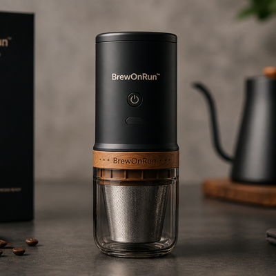 BrewOnRun™ Portable USB Coffee Grinder