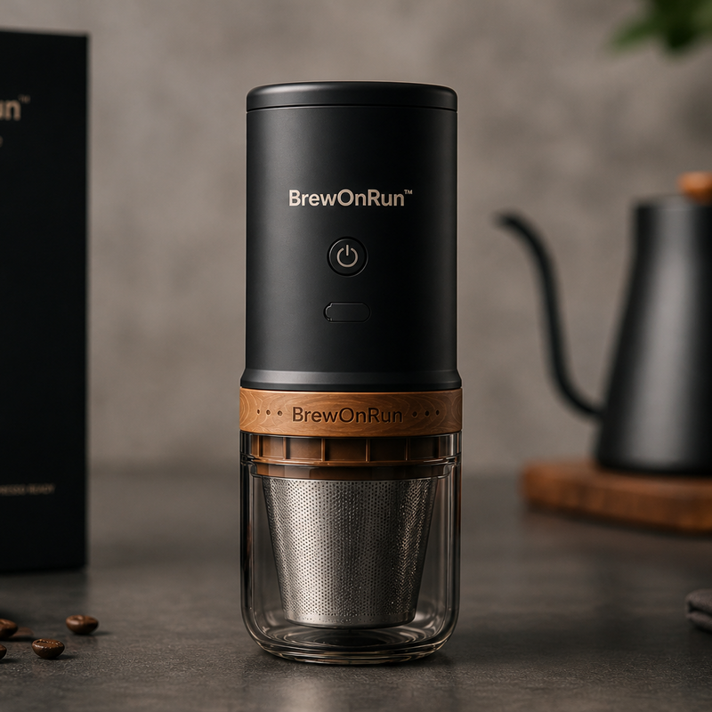 BrewOnRun™ Portable USB Coffee Grinder